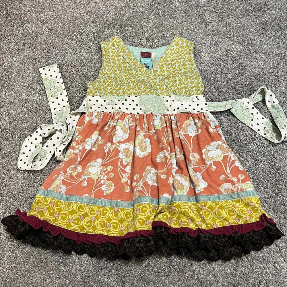 Matilda Jane Character Counts Heart and Soul Nora Wrap Dress size 2